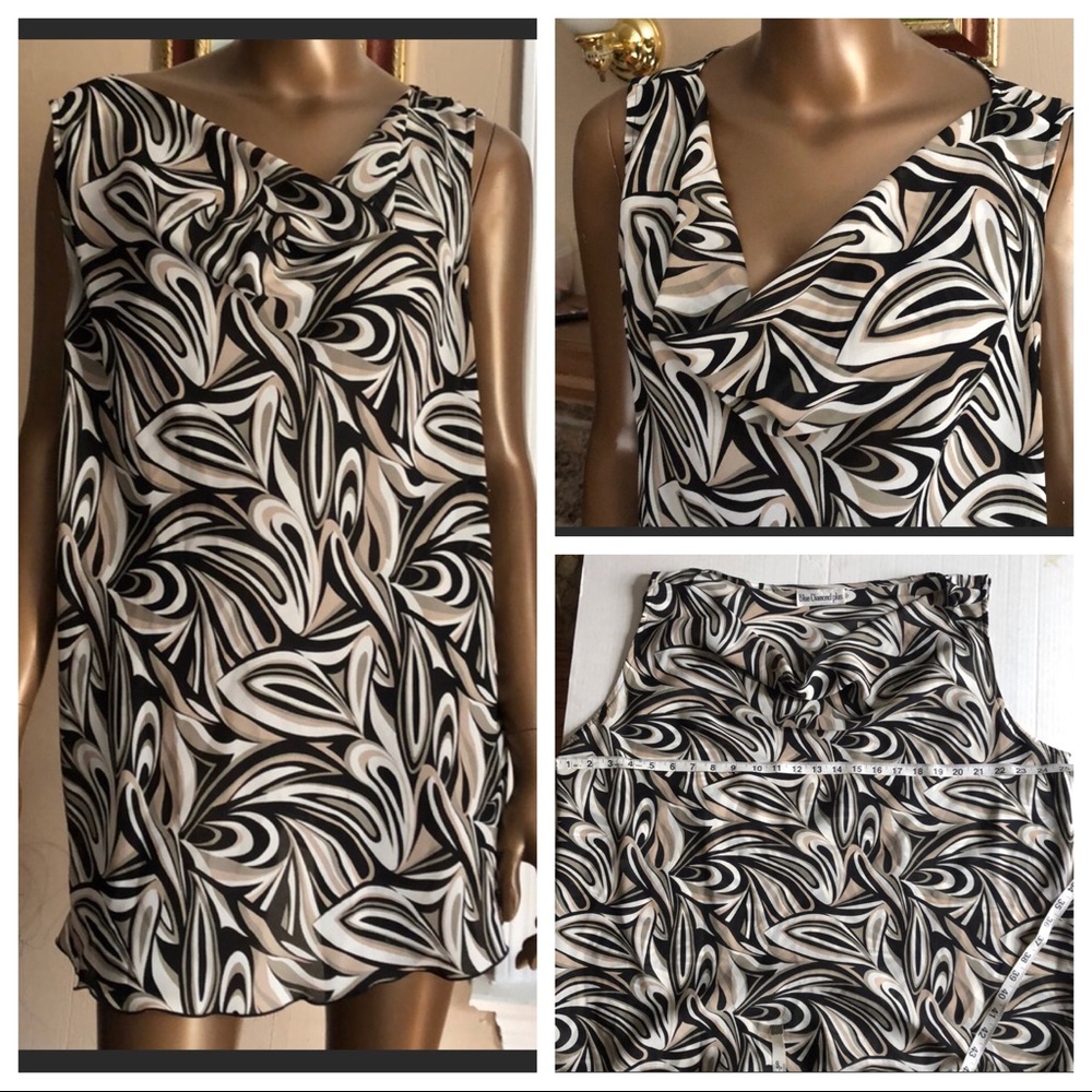 sleeveless blouse size 3x